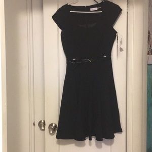 Black dress with flair out